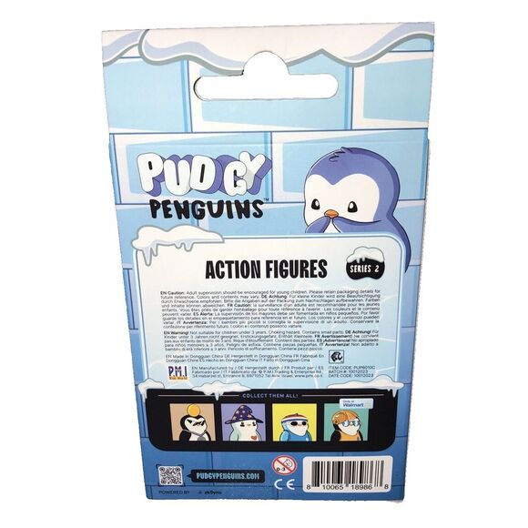 Pudgy Penguins Series 2 - Headband & Sunglasses 4.5" Action Figure Collectible - Picture 7 of 8